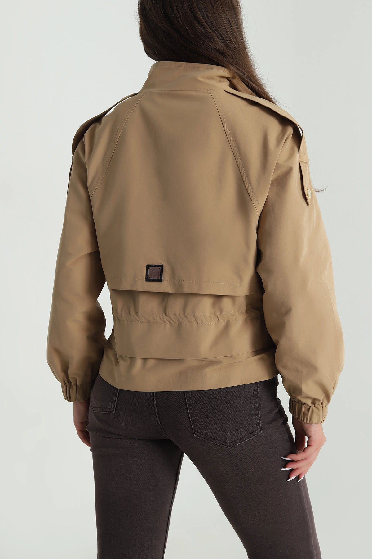 Camel Gold Düğmeli Marina Kadın Trençkot 489850