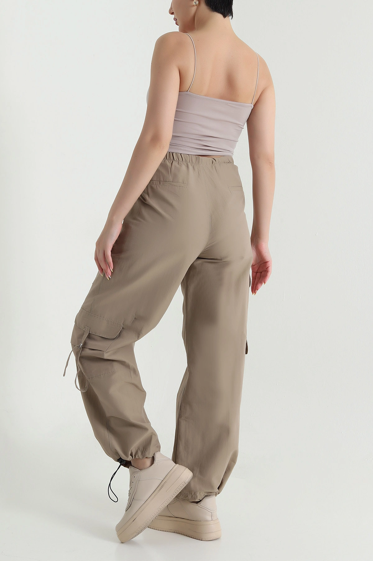 Camel Kargo Cepli Paça Lastikli Paraşüt Pantolon 468516