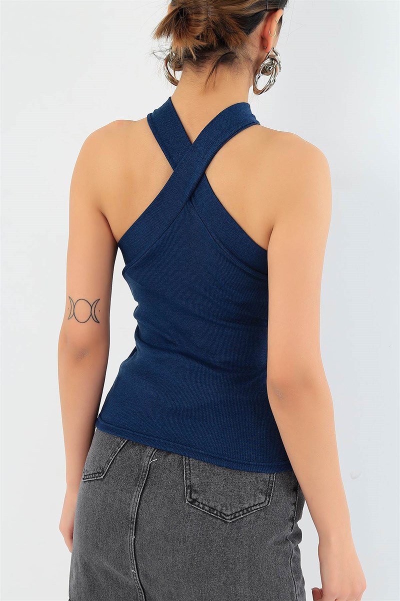 Çapraz Askılı Bluz 30578