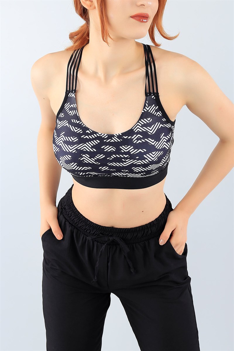Çapraz Lastikli Sporcu Büstiyer 38684