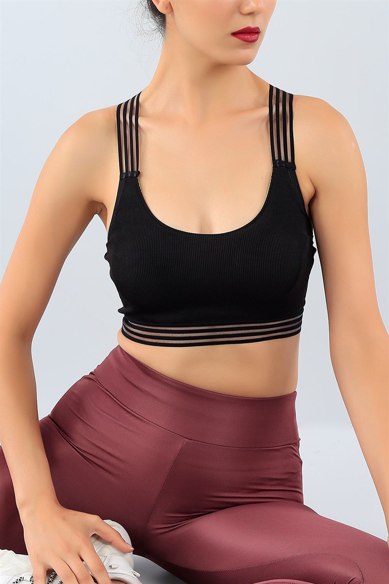 Çapraz Lastikli Sporcu Büstiyer 38685