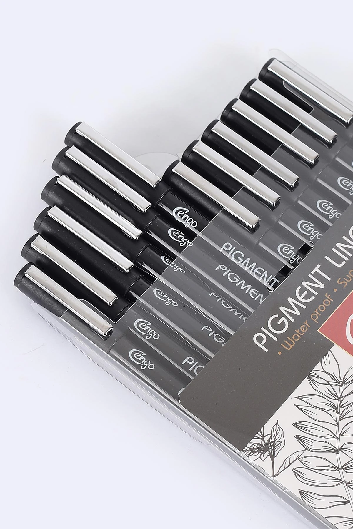 Cengo Pigment Marker Teknik Çizim Kalemi ,Tüm Dereceler 12'li Set 273885