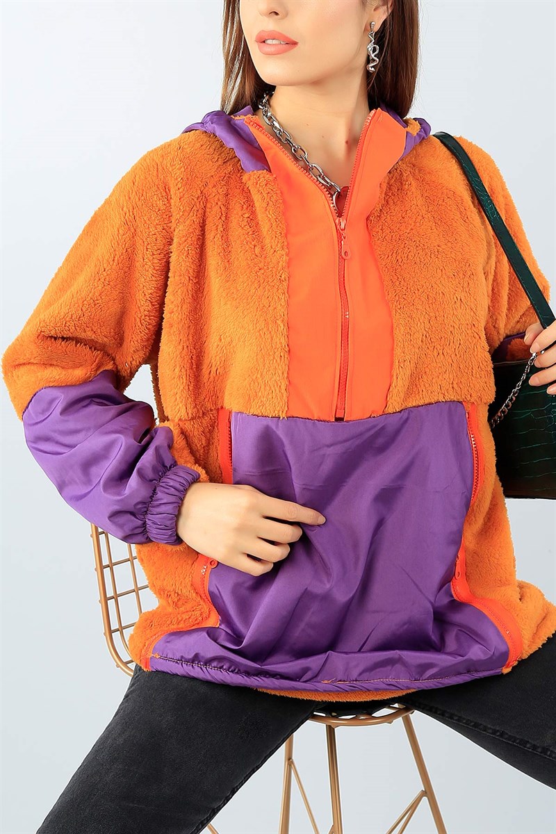 Cep Detay Yumoş Polar Sweat 45654