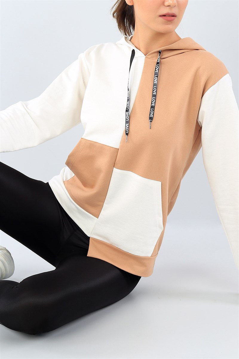 Çift Renk Bayan Sweat 39494