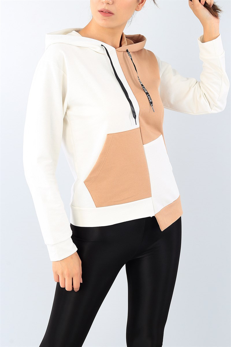 Çift Renk Bayan Sweat 39494