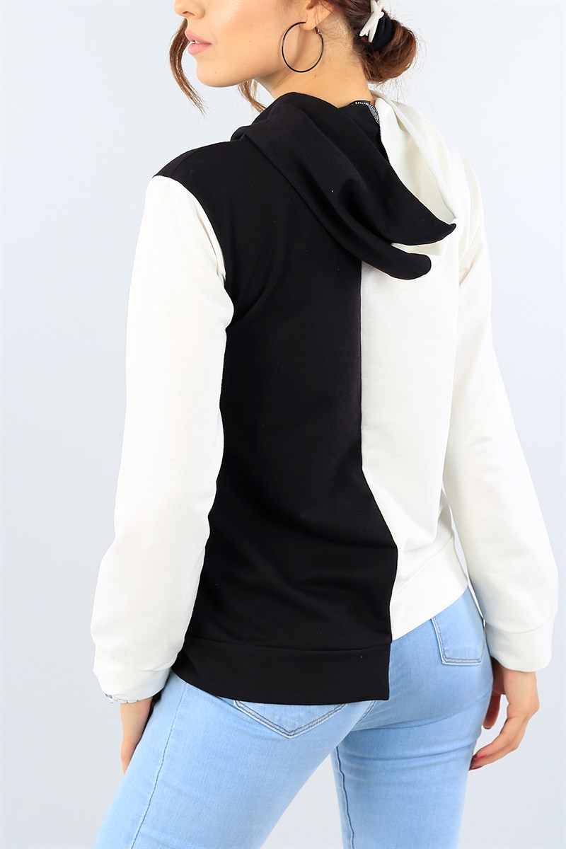 Çift Renk Bayan Sweat 39495