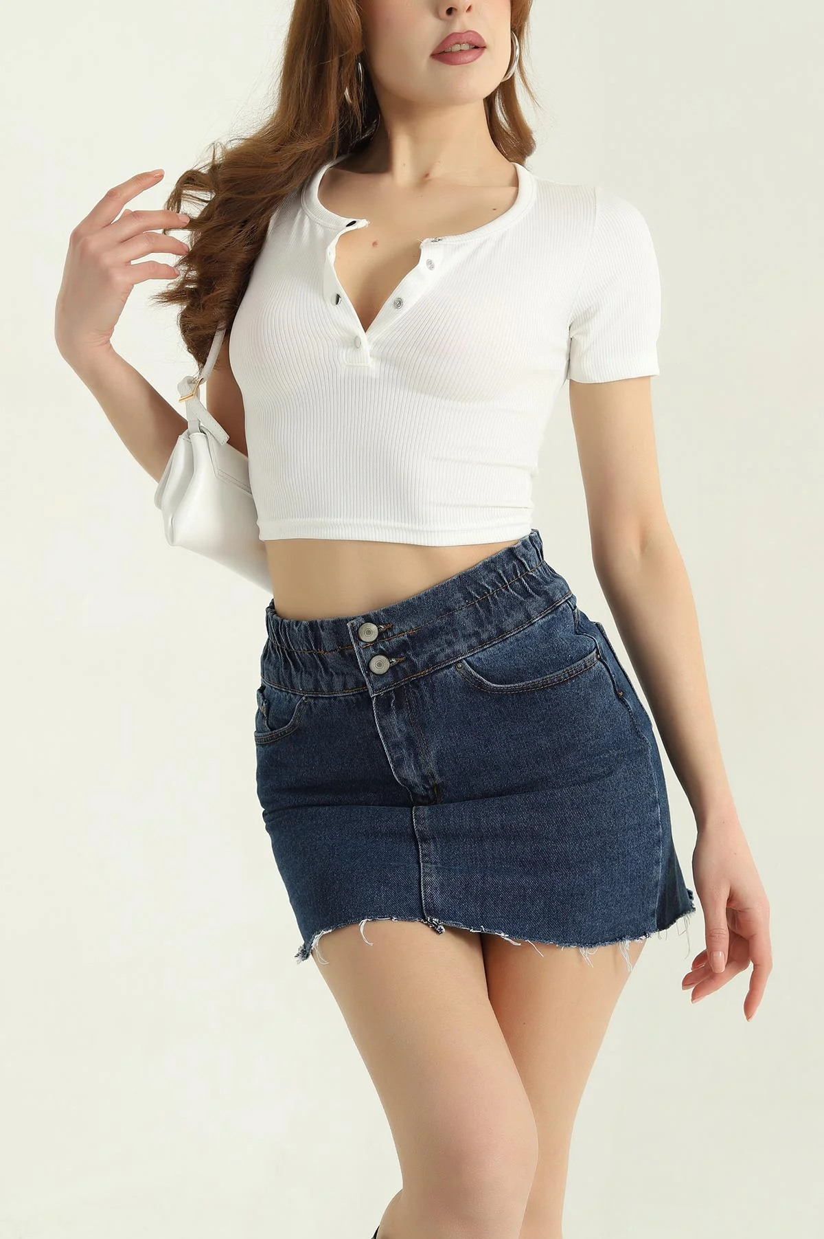 Çıt Çıt Düğmeli Fitilli Bluz 336300