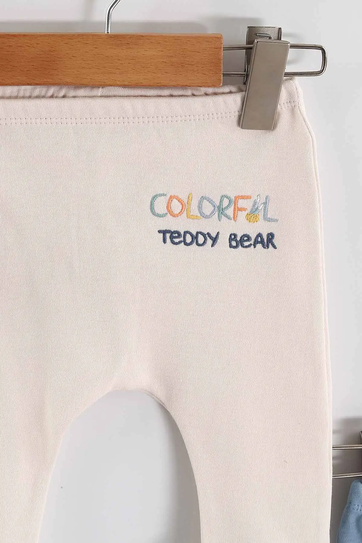 Çoklu Renk (0-6 Ay) Baskılı Patikli Erkek Bebek 3'lü Pijama Alt 469246