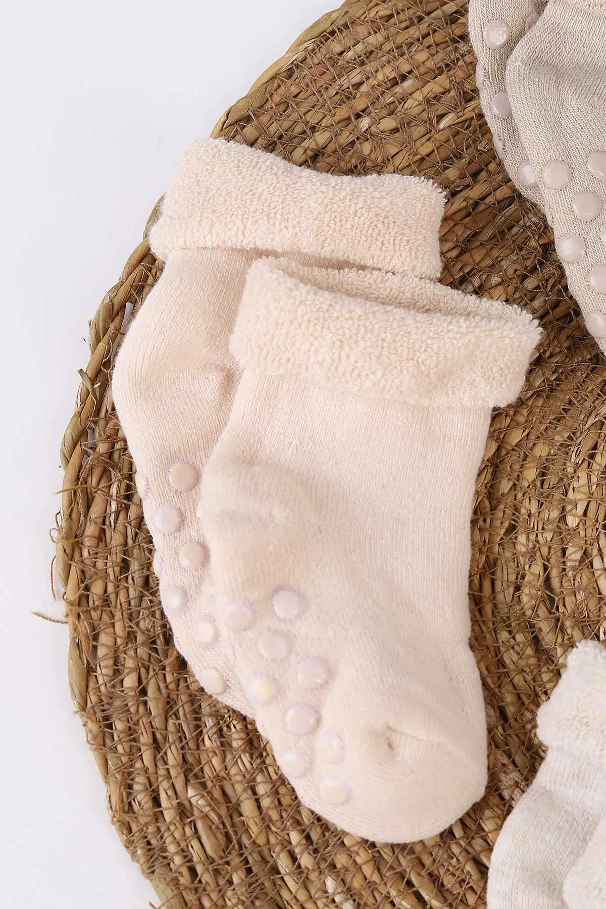 Çoklu Renk (1-4 Yaş)   6'lı  Havlu Kaydırmaz Taban  Unisex Bebek&Çocuk Soket Çorap 482421