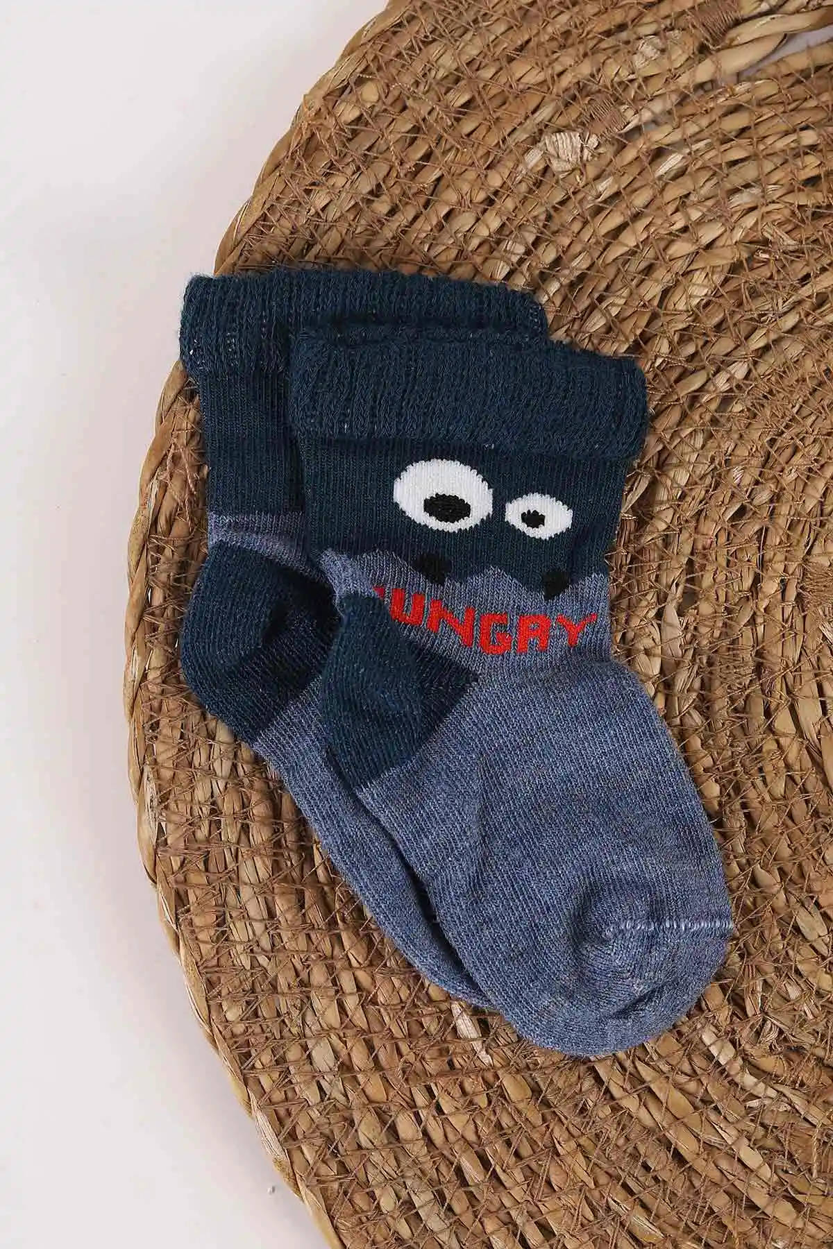 Çoklu Renk (1-4 Yaş)  Hungay Desenli 4'^ü Erkek Çocuk&Bebek Soket Çorap 455961