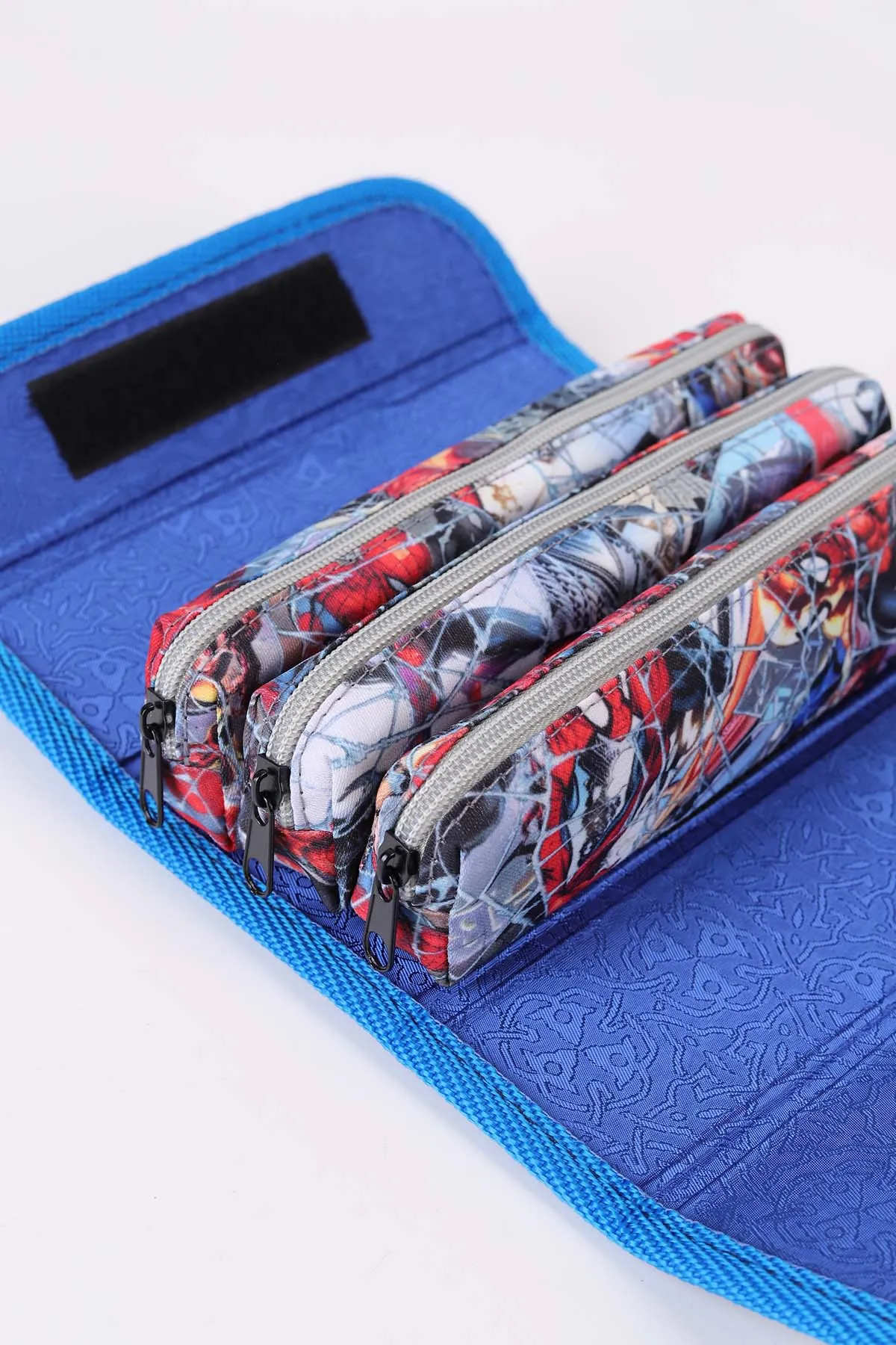 Çoklu Renk 10X20 Cm Karakterli 3 Gözlü Çantalı Kalem Kutu 489430