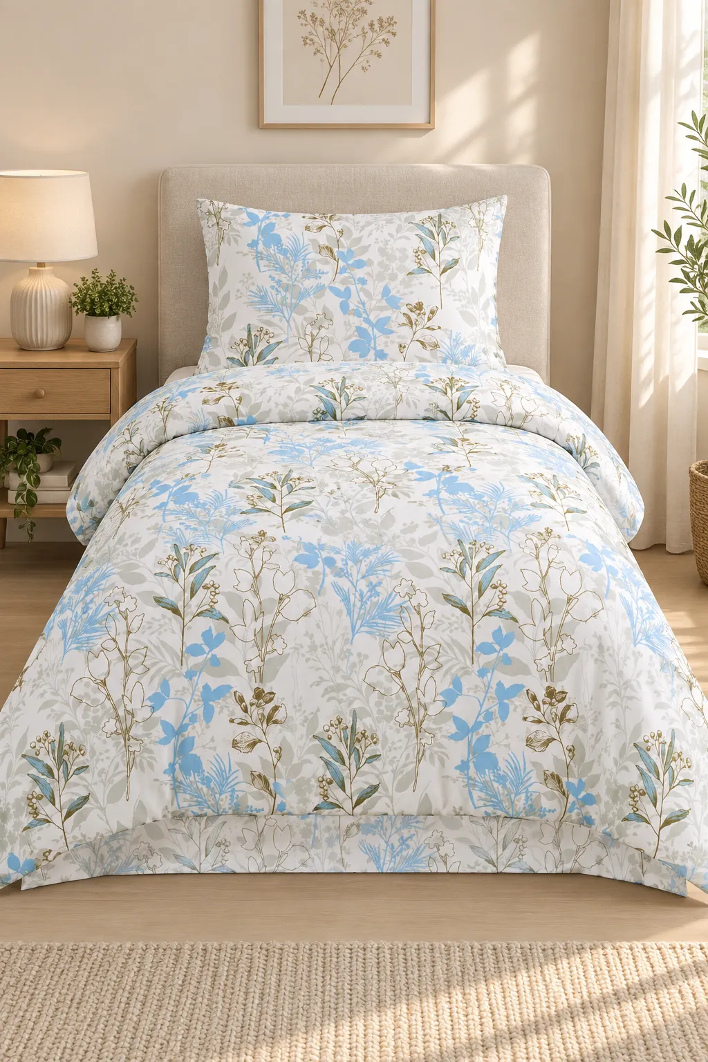 Çoklu Renk 160x220 Cm Bella Home Tek Kişilik Lastikli Çarşaf Nevresim Takımı 491121