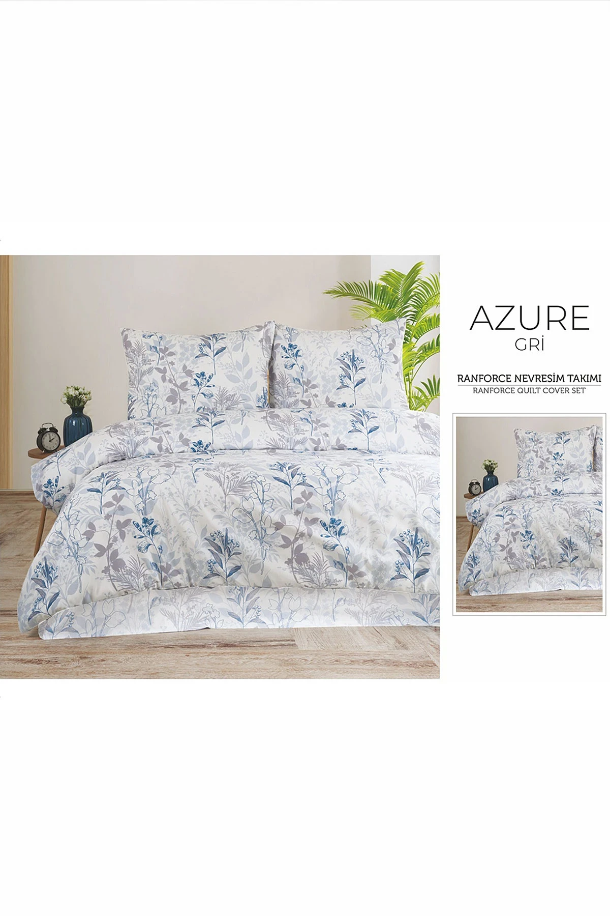 Çoklu Renk 200x220 Cm Bella Home Lastiksiz Battal Boy New Box Nevresim Takımı 492011