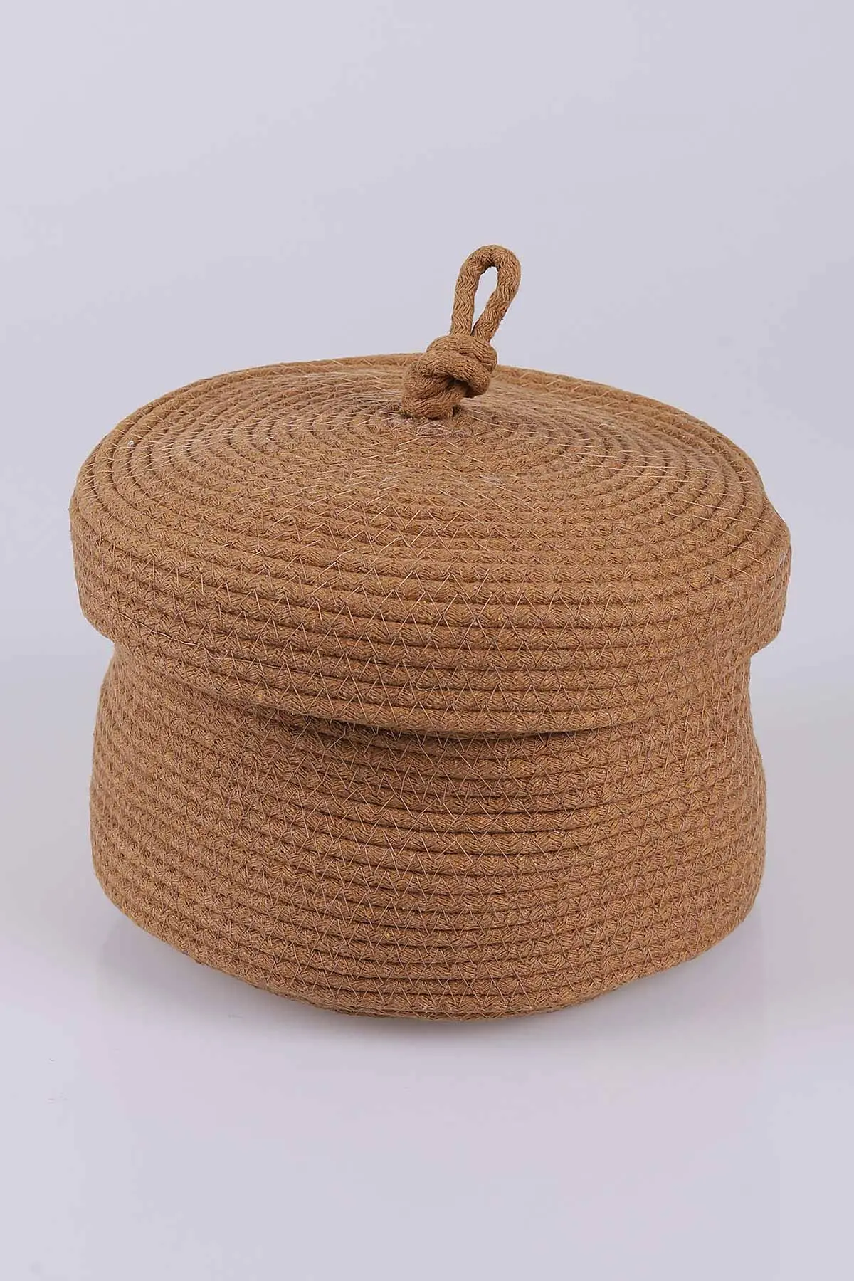 Çoklu Renk 22x13 Cm Bella Home Örgü Kapaklı Sepet - Düzenleyici - Organizer 447856