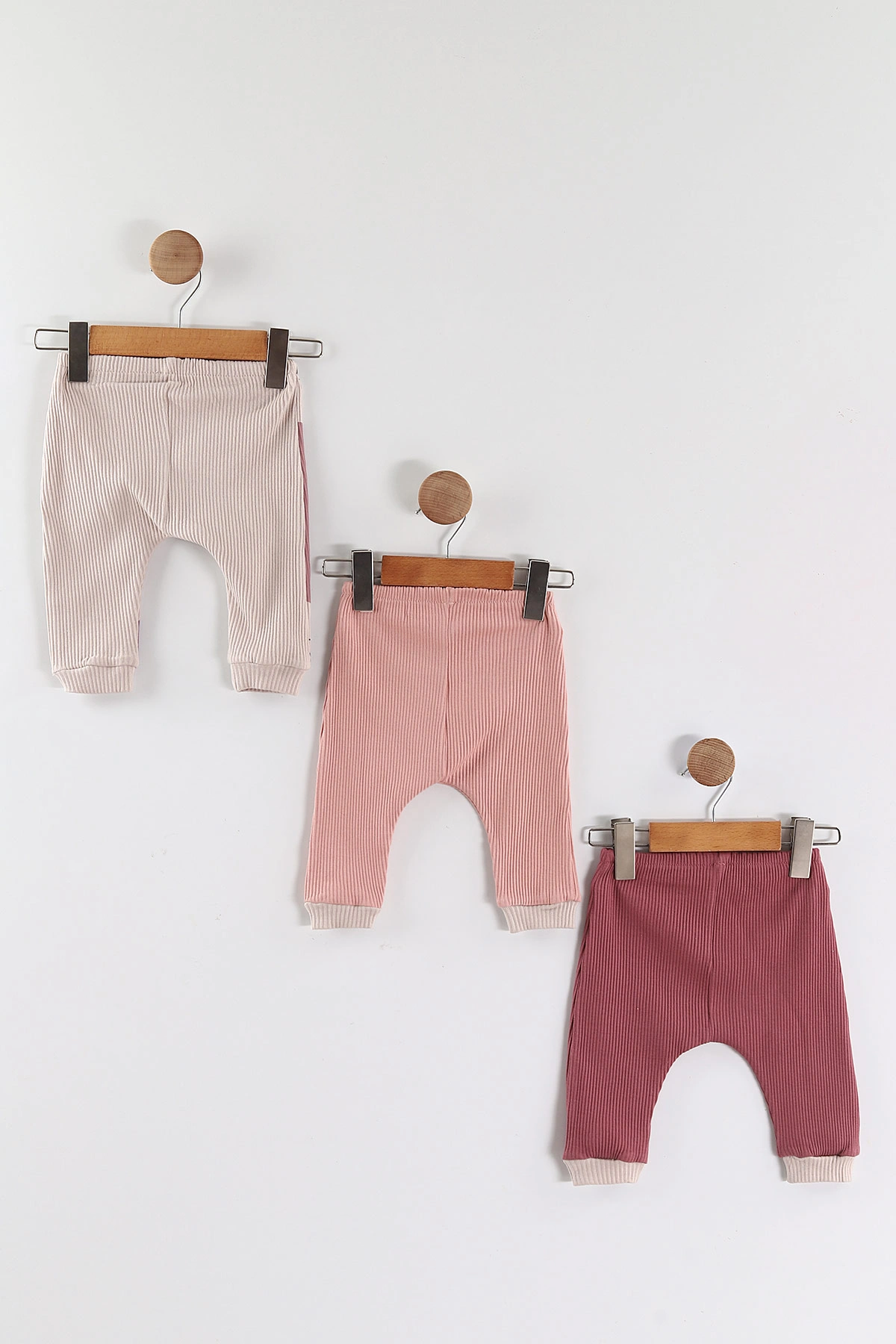 Çoklu Renk (3-6 Ay) Çiçek Baskılı 3'lü Kız Bebek Tek Alt 468772