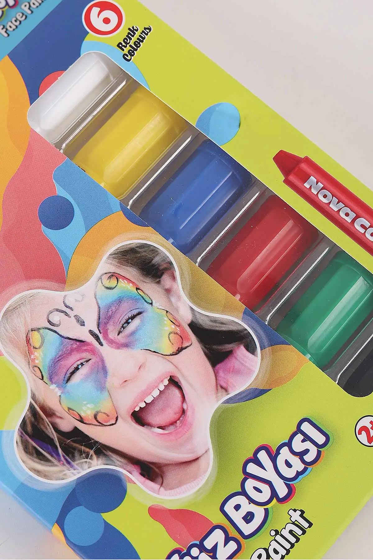Çoklu Renk Nova Color Yüz Boyası 6'lı Set 457168