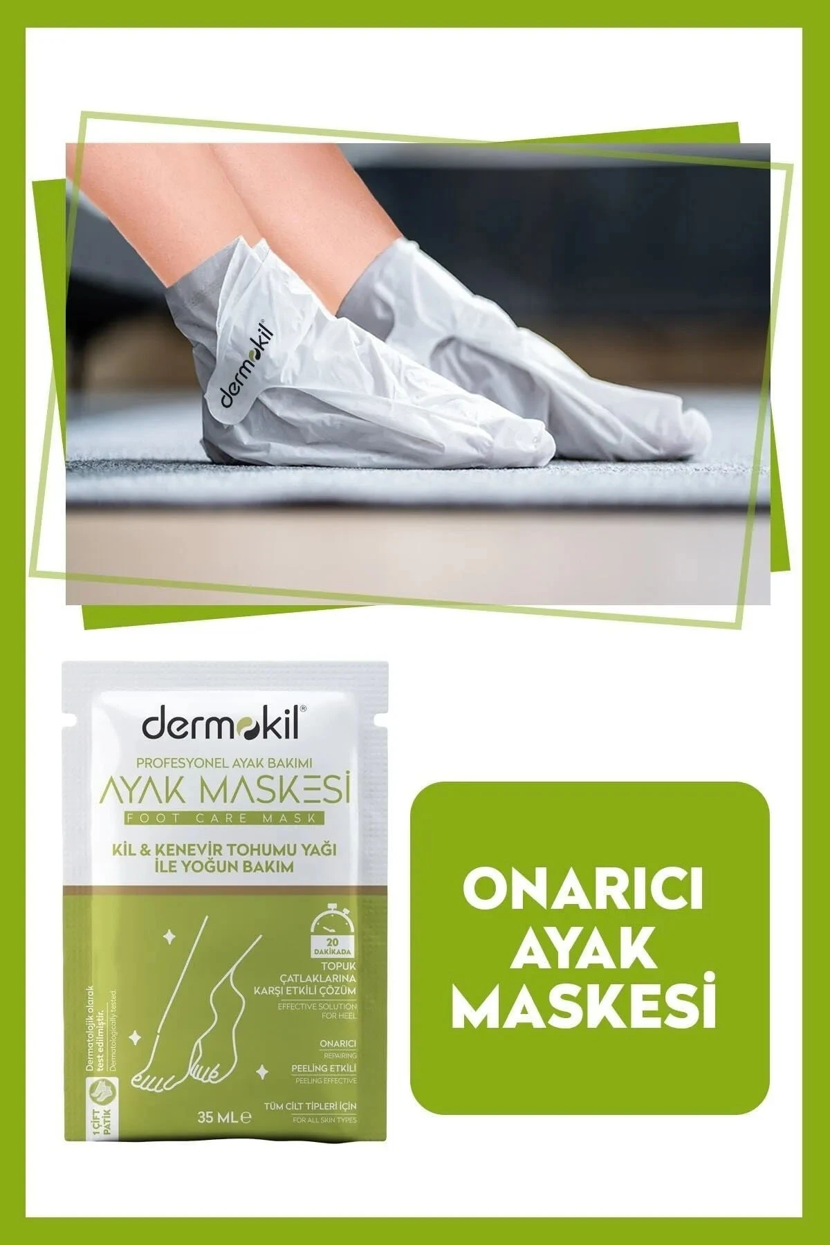 Dermokil Ayak Bakım Maskesi 35 ml 252566