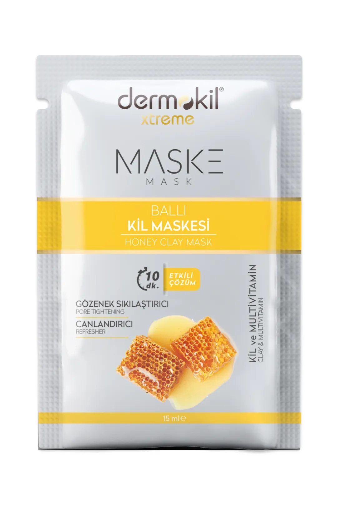 Dermokil Ballı Kil Yüz Maskesi 15 ml 288878