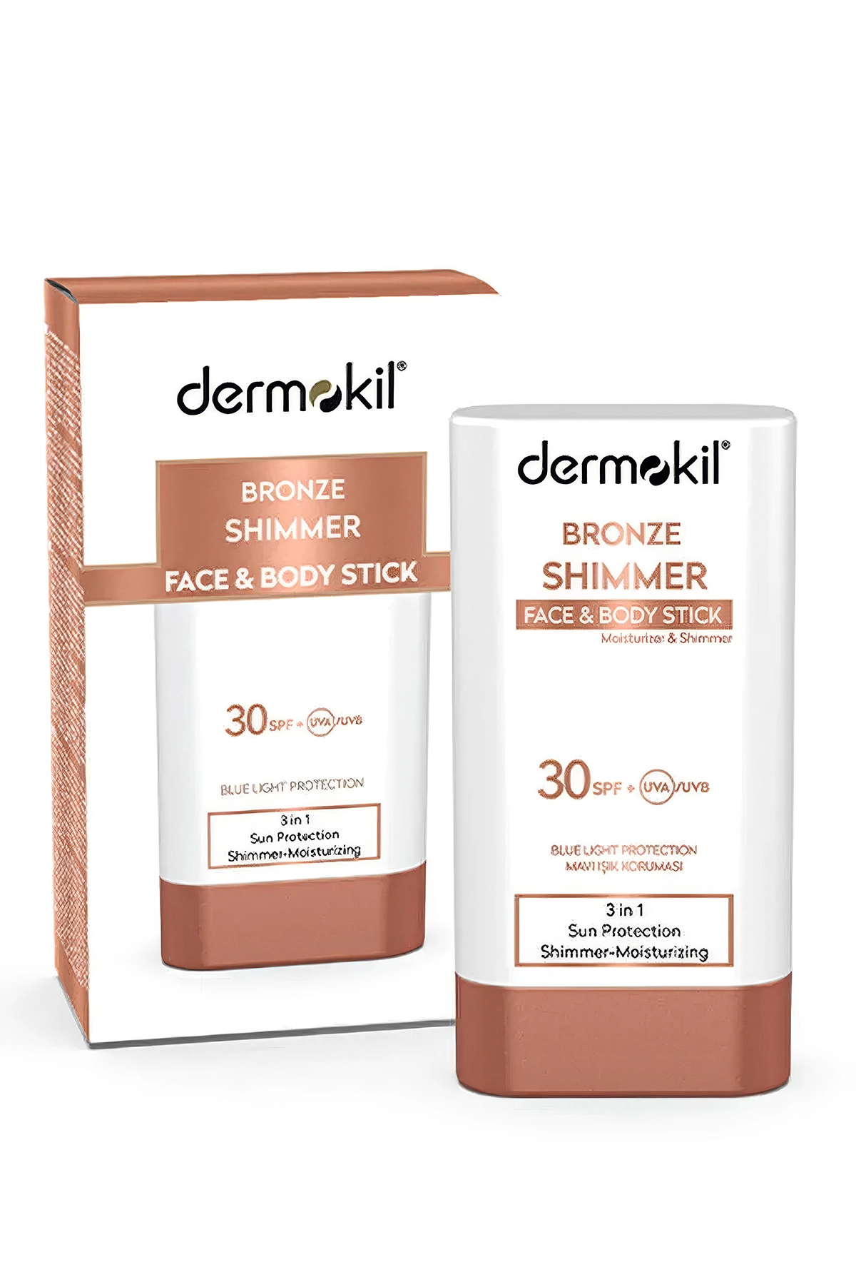 Dermokil Bronze Shimmer Face&Body Stick SPF 30 Bronzlaştırıcı Etkili Stick Güneş Koruyucu 20 G 432940