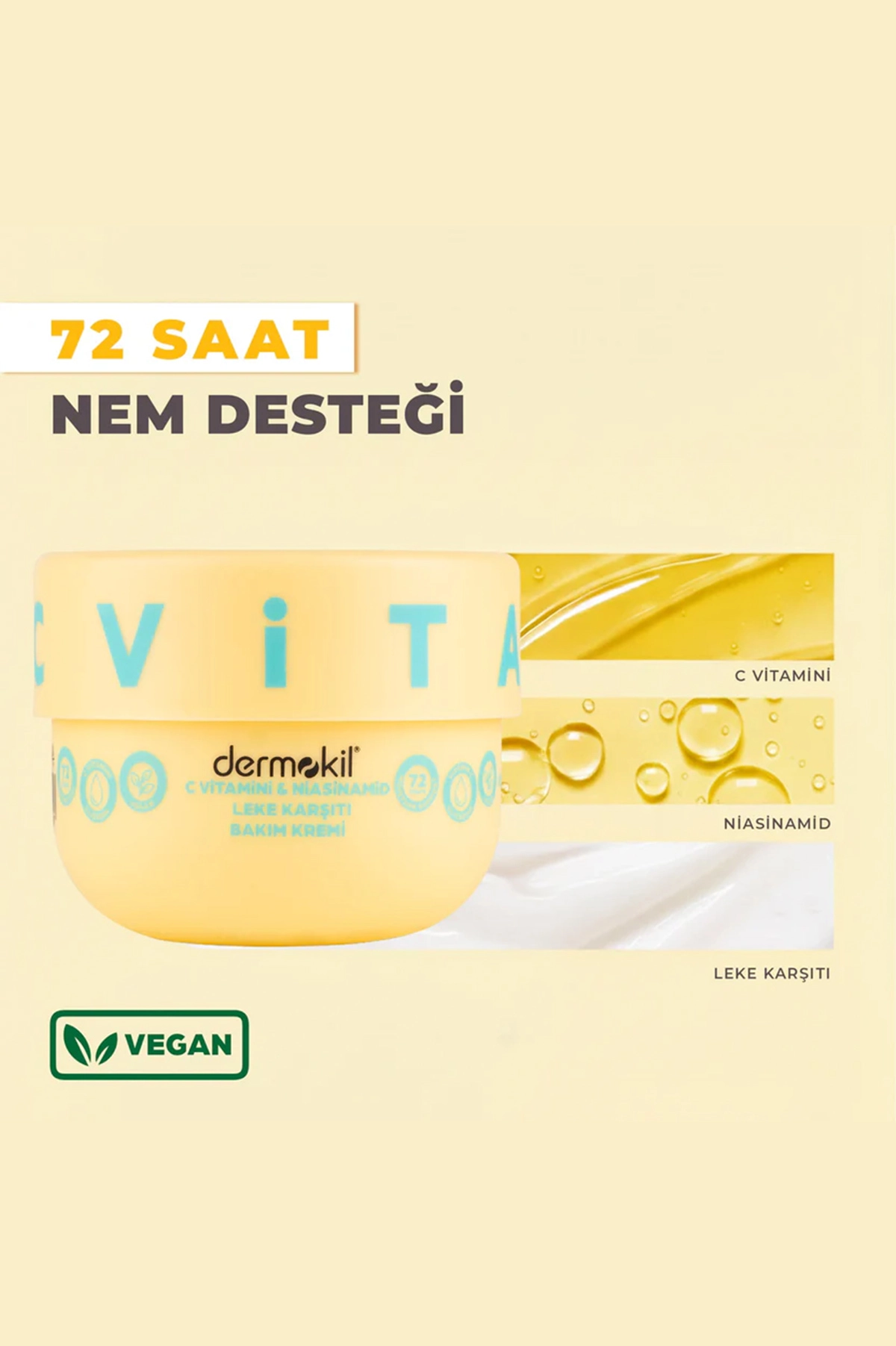 Dermokil C Vitamini & Niasinamid Leke Karşıtı Bakım Kremi 250 Ml 438478
