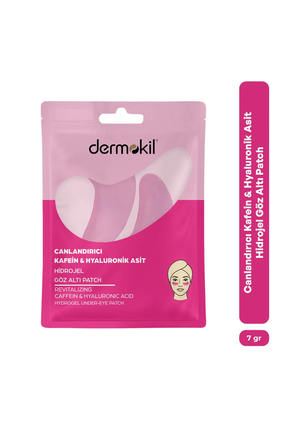 Dermokil Canlandırıcı Kafein Hidrojel Gözaltı Patch - Göz Altı Maskesi 7 Gr 438515