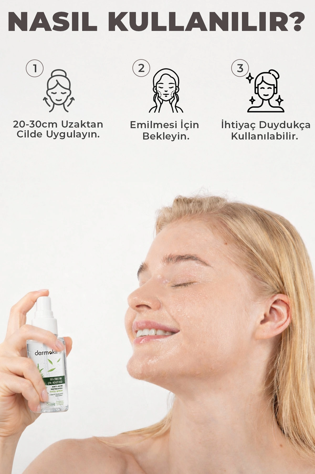 Dermokil Çay Ağacı Akne Karşıtı Yüz Spreyi 50 Ml 466514
