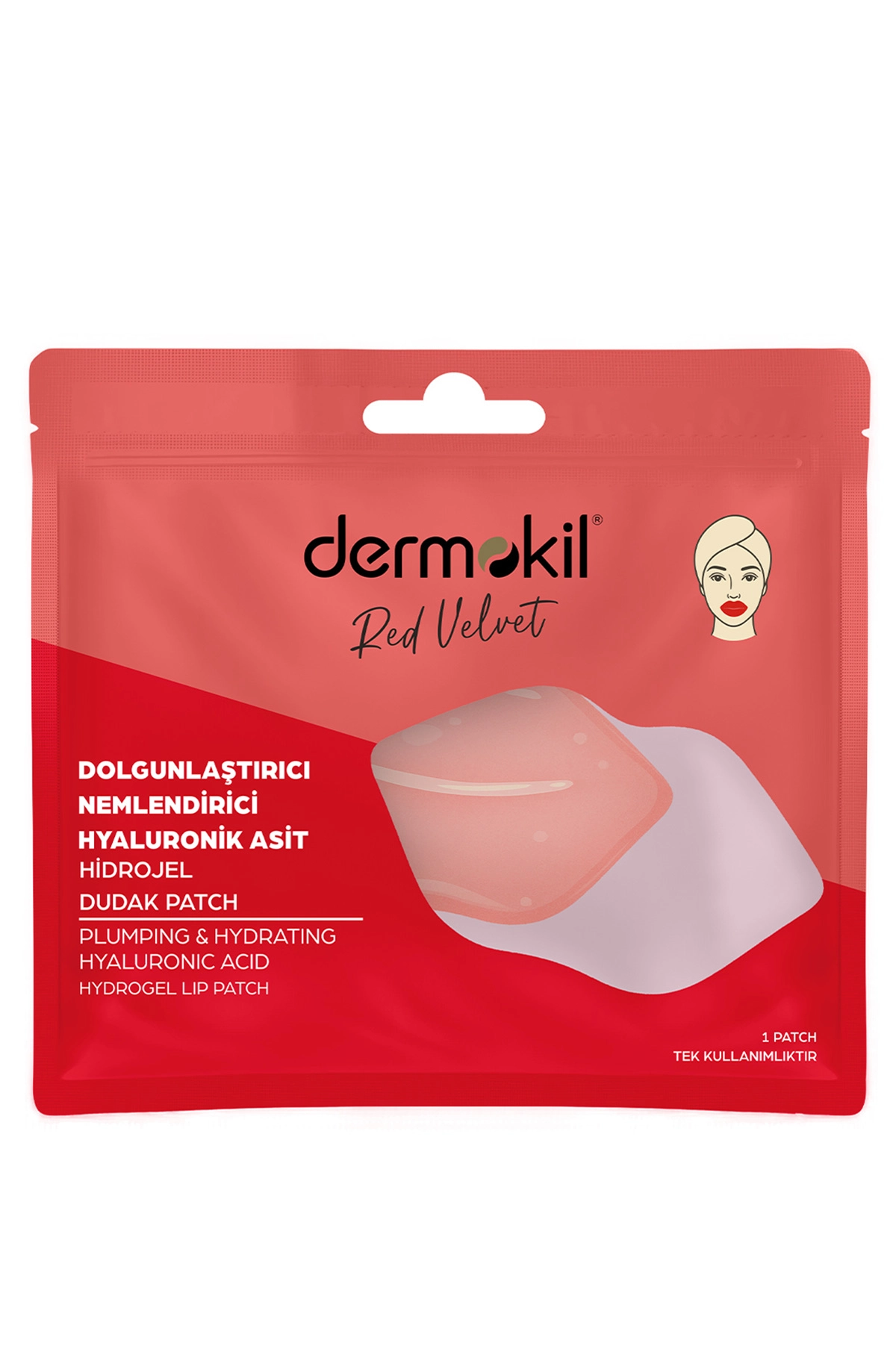 Dermokil Dolgunlaştırıcı Nemlendirici Hyaluronik Asit Hidrojel Patch Dudak Maskesi 8 Gr 466569