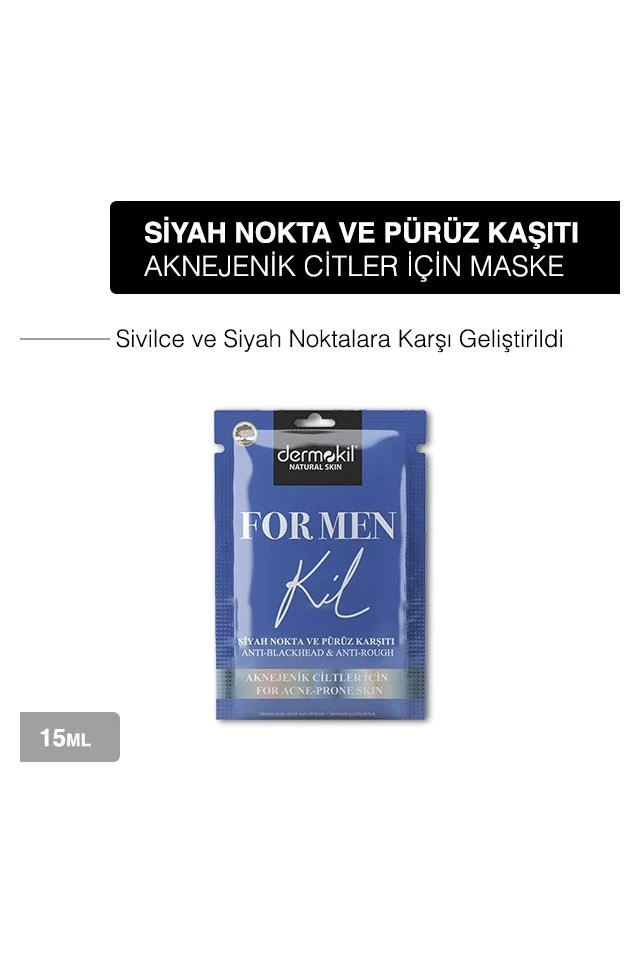 Dermokil Formen Aknejenik Cilt İçin Siyah Noktapürüz Karşıtı Maske  15 ML 252426