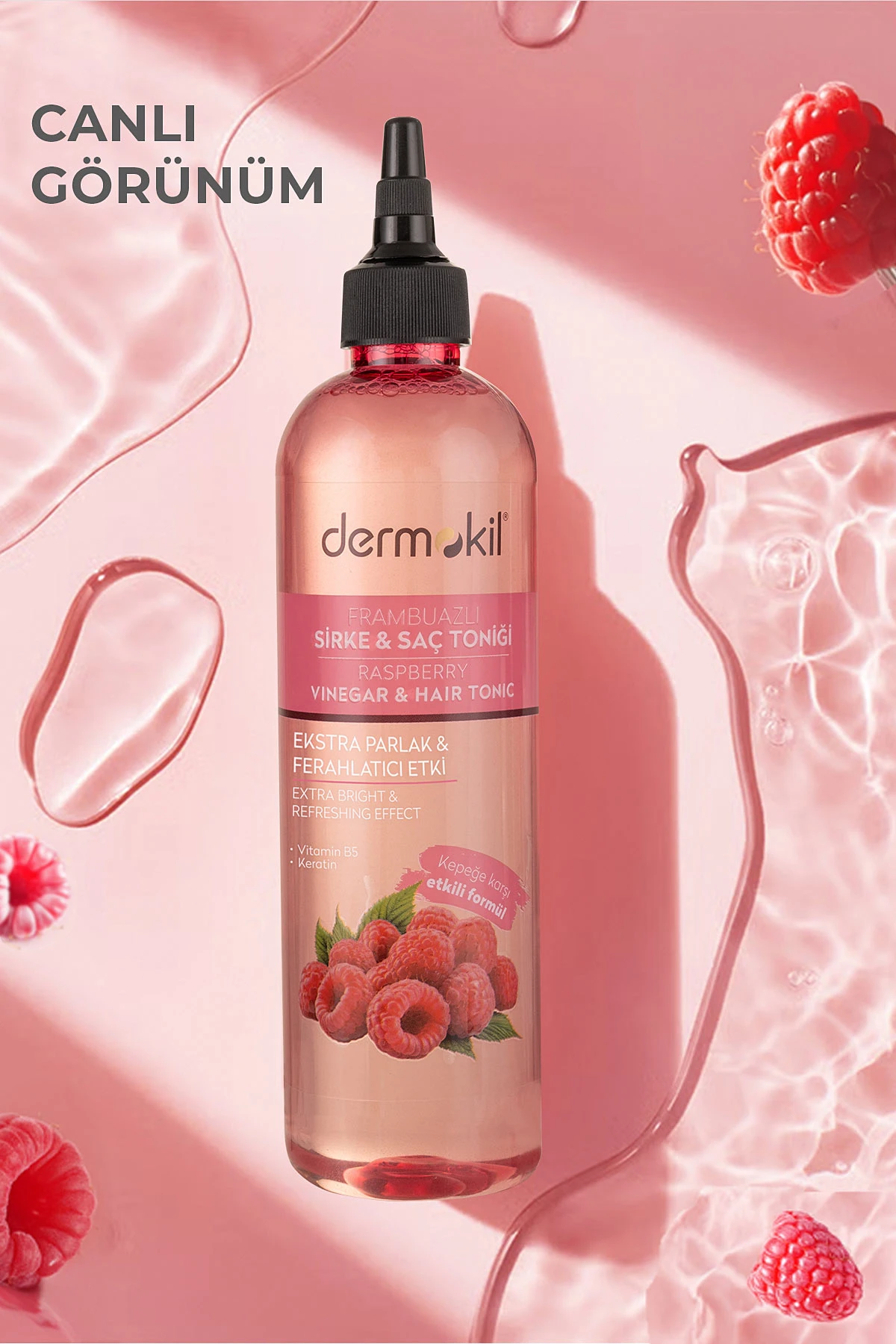 Dermokil Frambuazlı & Sirkeli Saç Toniği 400 Ml 477191