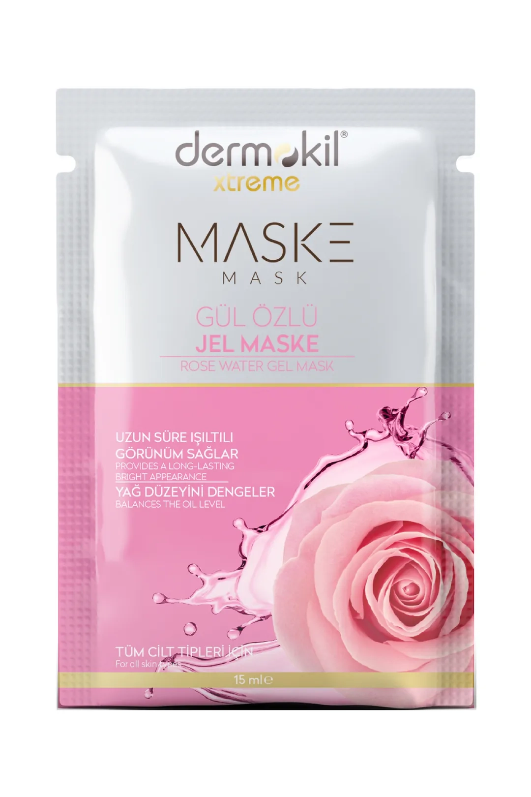 Dermokil Gül Özlü Jel Yüz Maskesi 15 ml 288900