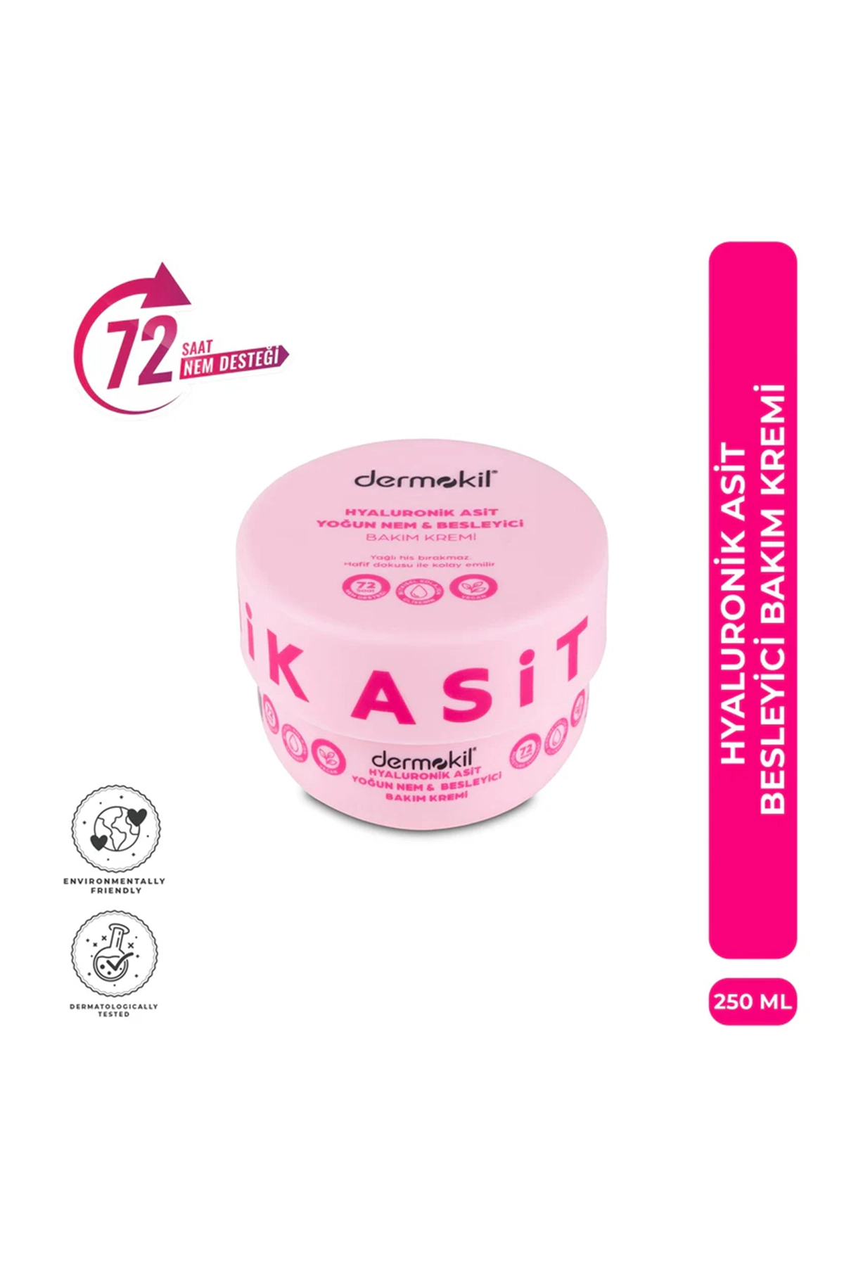 Dermokil Hyalüronik Asit Yoğun Nem ve Besleyici Bakım Kremi 250 Ml 438468