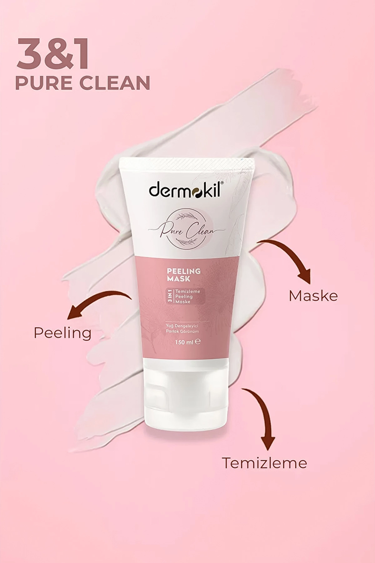 Dermokil Pure Peeling Yüz Maske 3in1 150 Ml 432787
