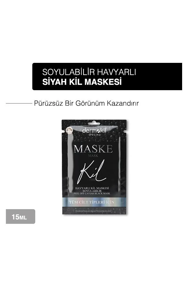 Dermokil Soyulabilir Havyarlı Siyah Kıl Maskesi 15 ML 252427
