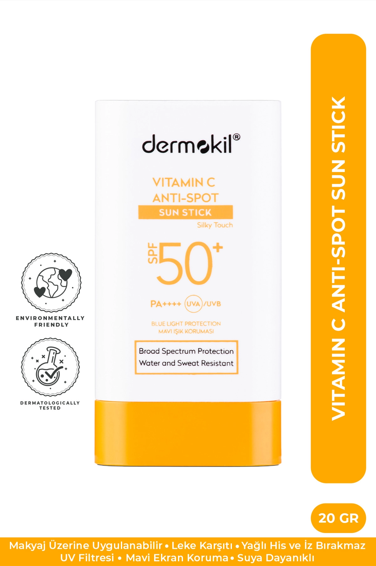 Dermokil Vitamin C Anti-Spot Sun Stick SPF 50+ Leke Karşıtı Stick Güneş Koruyucu 20 G 466555
