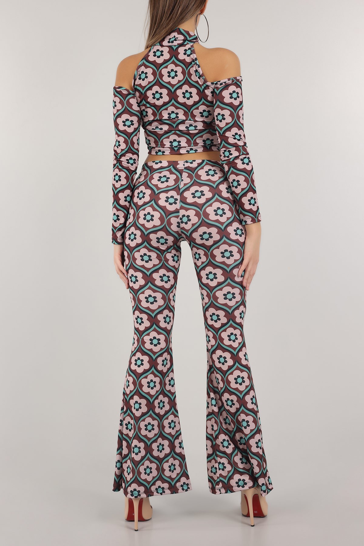 Desenli Bluz Pantolon İkili Takım 153251