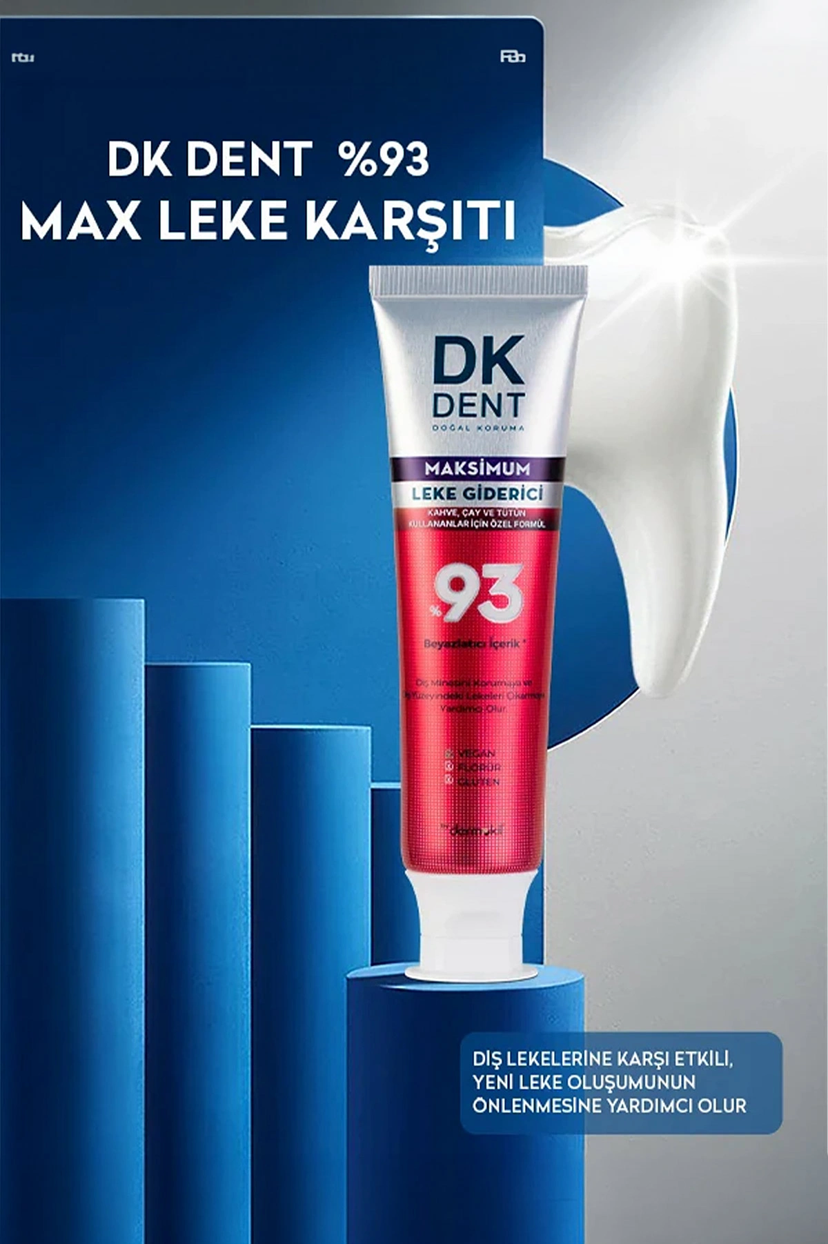 Dk Dent %93 Maximum Leke Giderisi Diş Macunu 75 Ml 438796