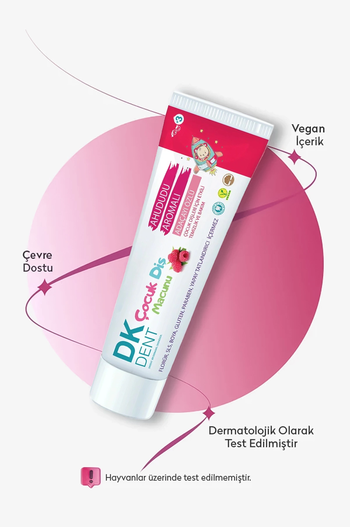 Dk Dent Ahududu Aromalı Çocuk Diş Macunu 50 Ml 438797