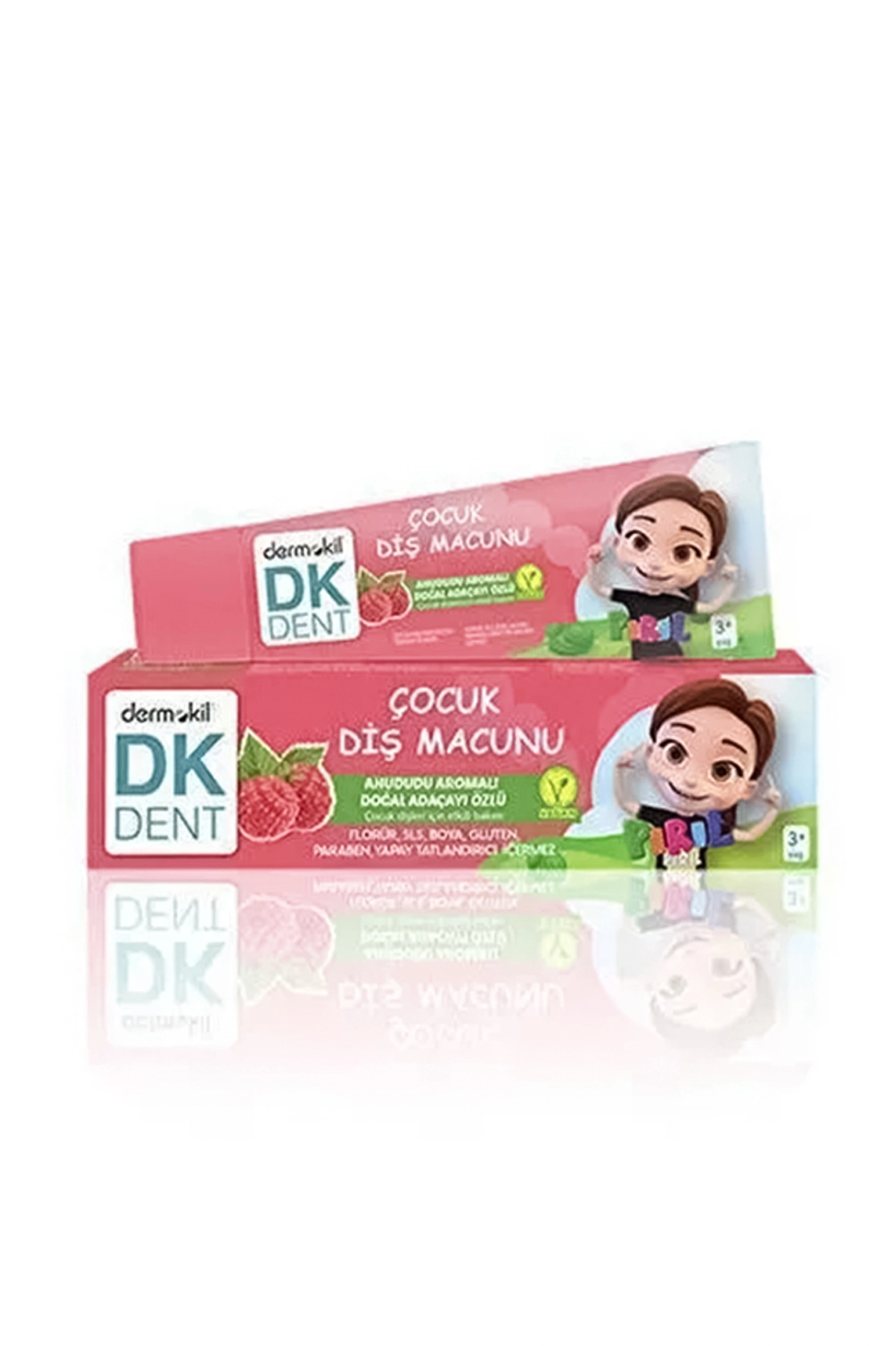 Dk Dent Vegan Pırıl Ahududu Aromalı Florürsüz Çocuk Diş Macunu 50 Ml 438801