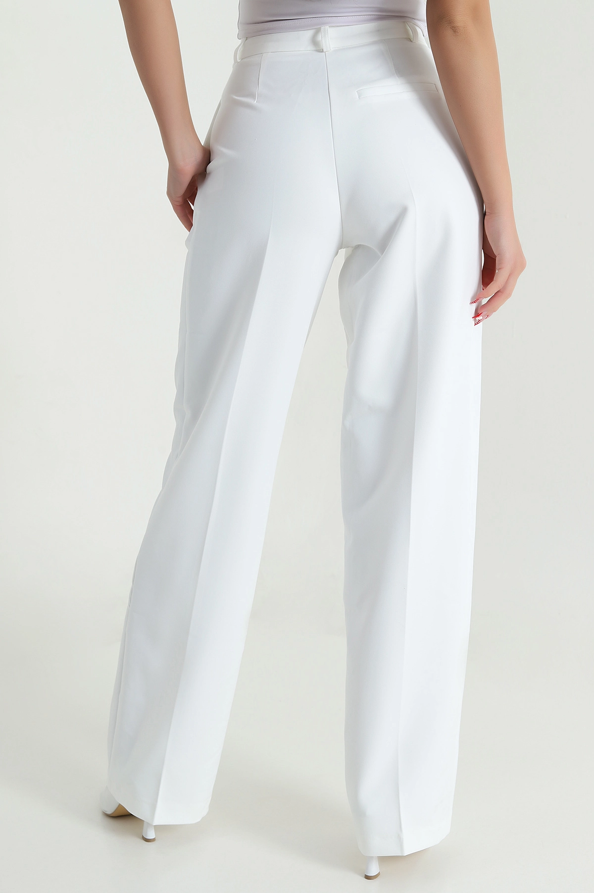Double Kumaş Palazzo Kadın Pantolon 474450