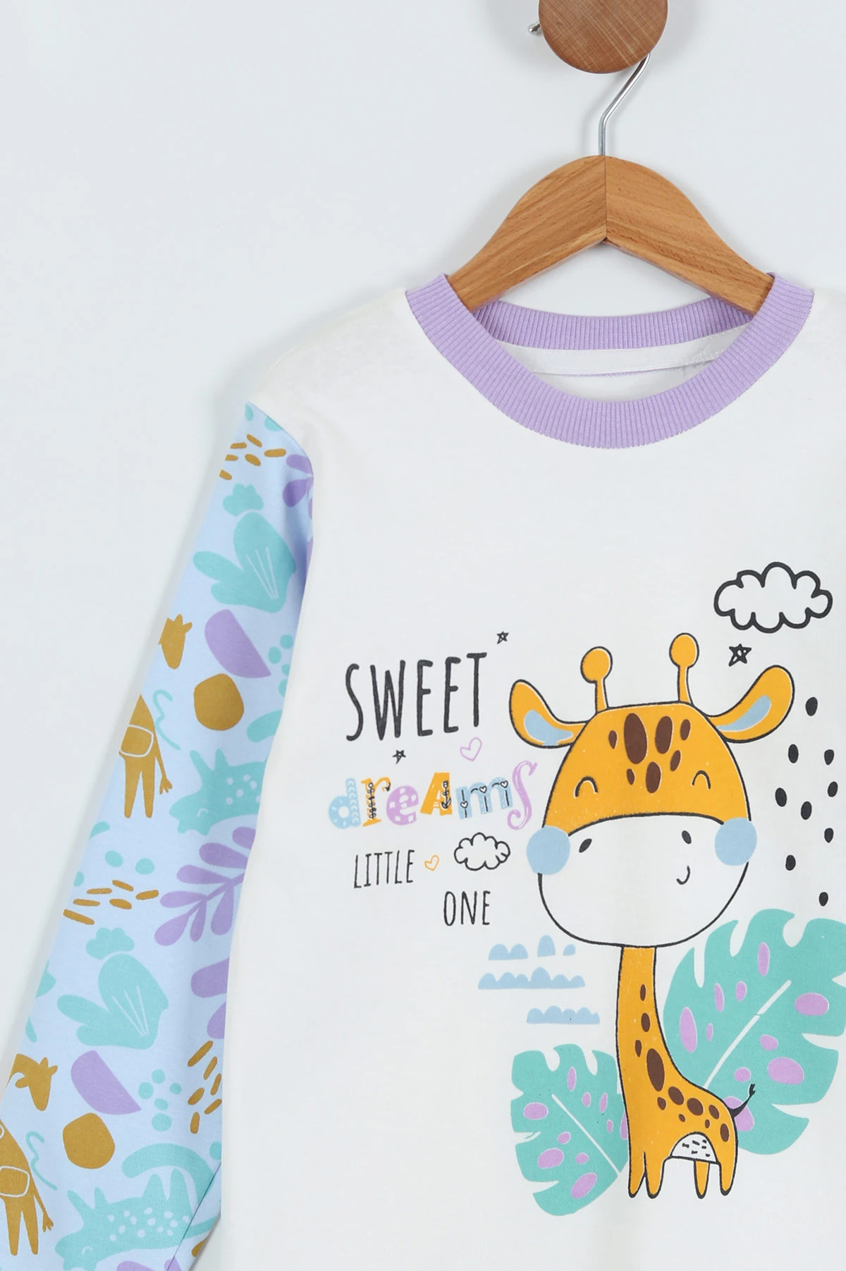 Eflatun (1-9 Yaş) Baskılı Kız Çocuk Sweat 275791