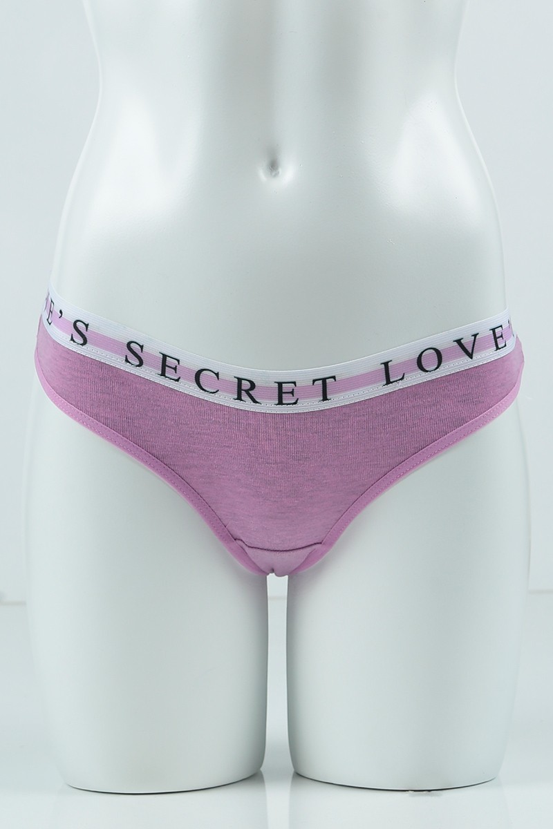 Eflatun 4405 Brazilian Bikini Ribana Bel Baskılı Lastikli Külot 99871
