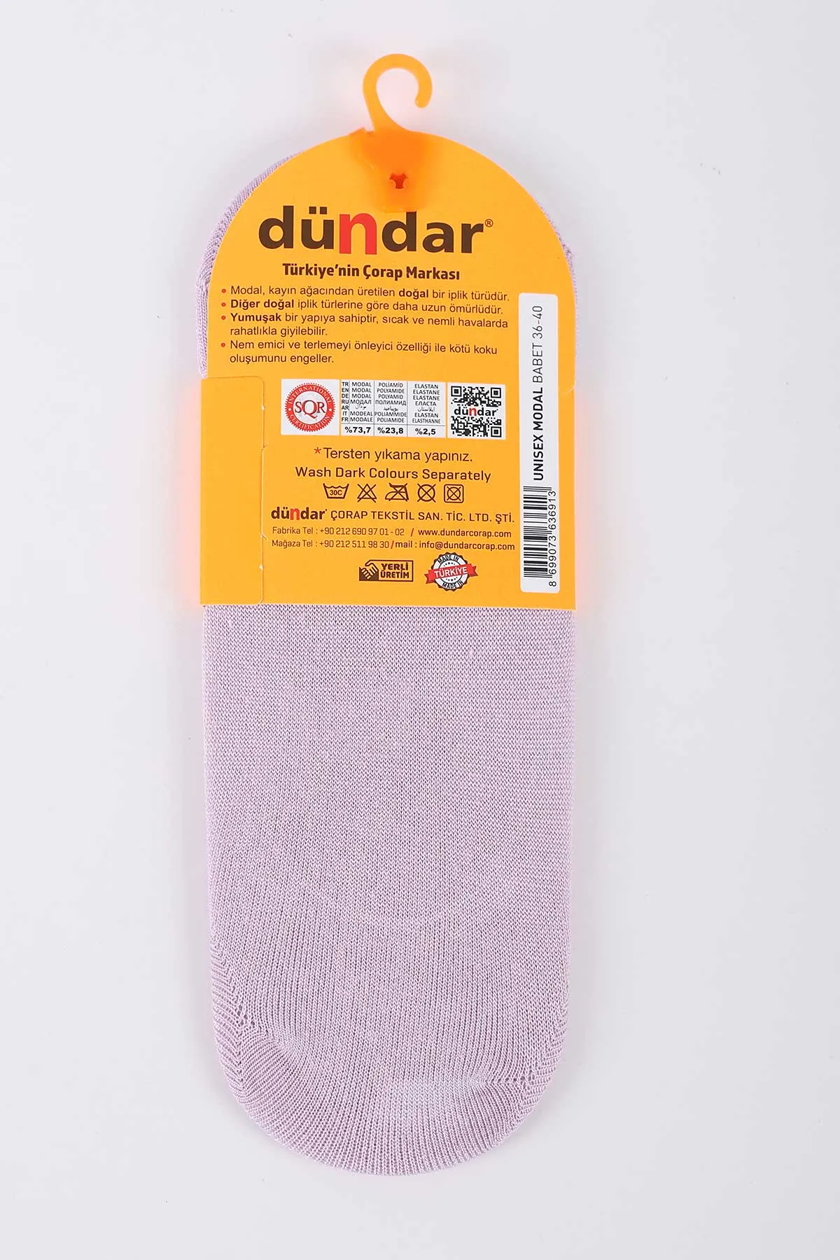 Eflatun Dört Mevsim Kadın Modal Babet Çorap 36-40 422929