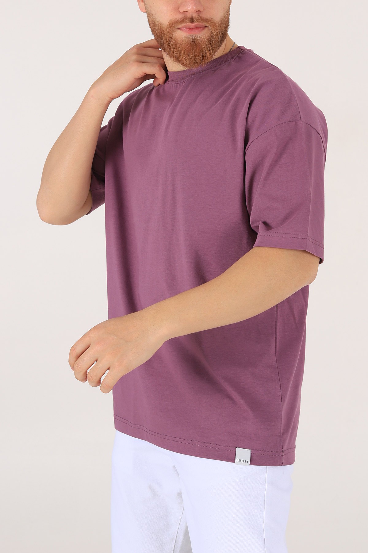 Eflatun Oversize Erkek Tişört 170996