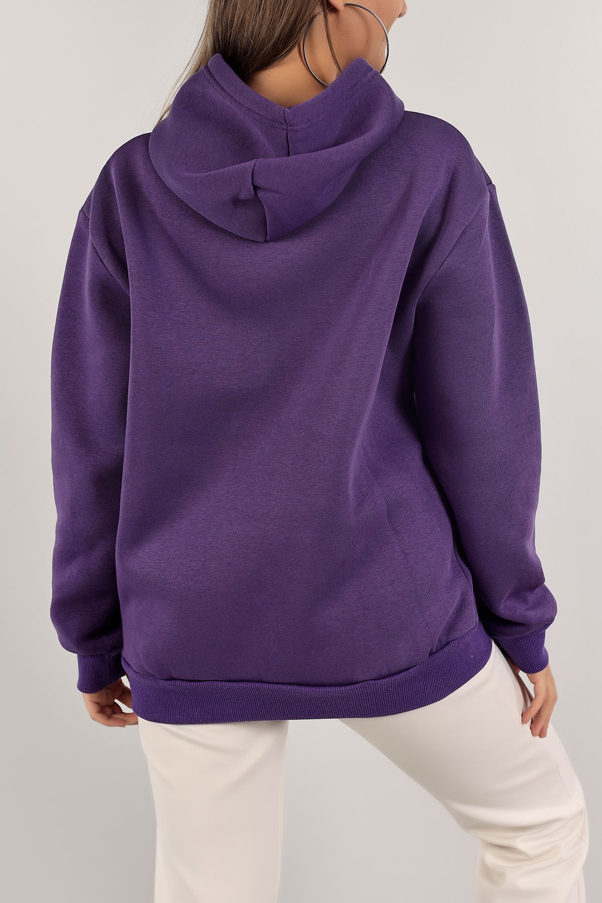 Eflatun Şardonlu Bayan Sweat 136526