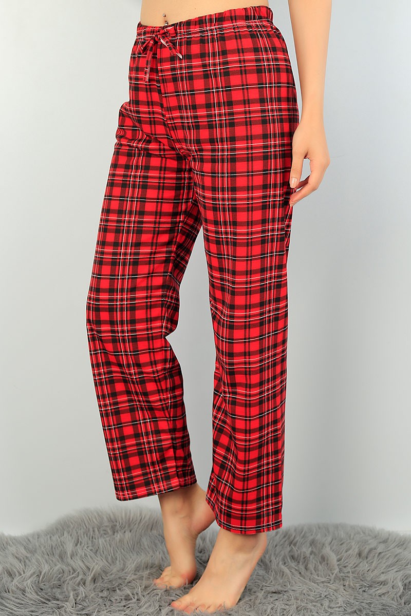 Ekose Desenli Bayan Pijama Altı 71638