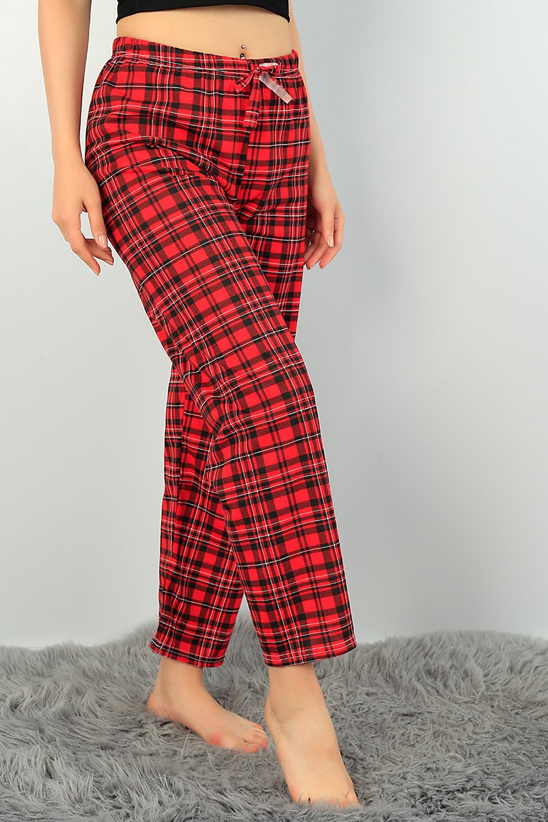 Ekose Desenli Bayan Pijama Altı 71638