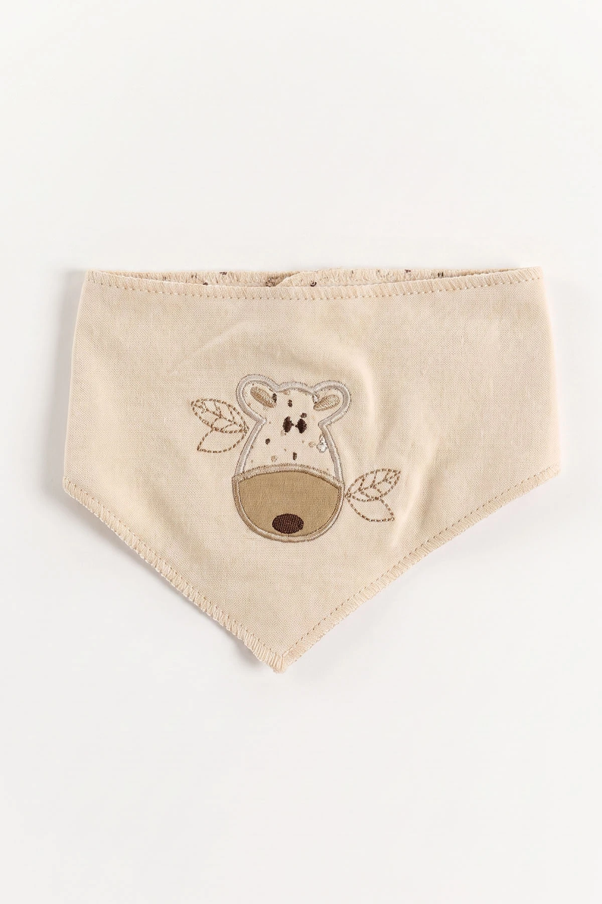 Ekru (0-3 Ay) Zebra Nakışlı Yeni Doğan Organic  Erkek Bebek 10'lu Zıbın ve Hastane Çıkış Setleri 475449