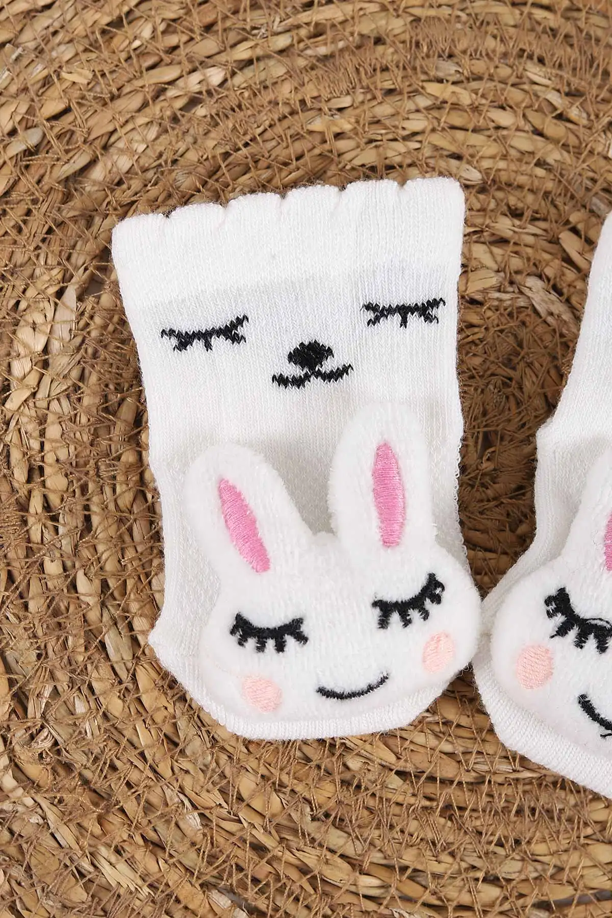 Ekru (0-6 Ay)Oyuncaklı   Kız Bebek  Çorap 437624