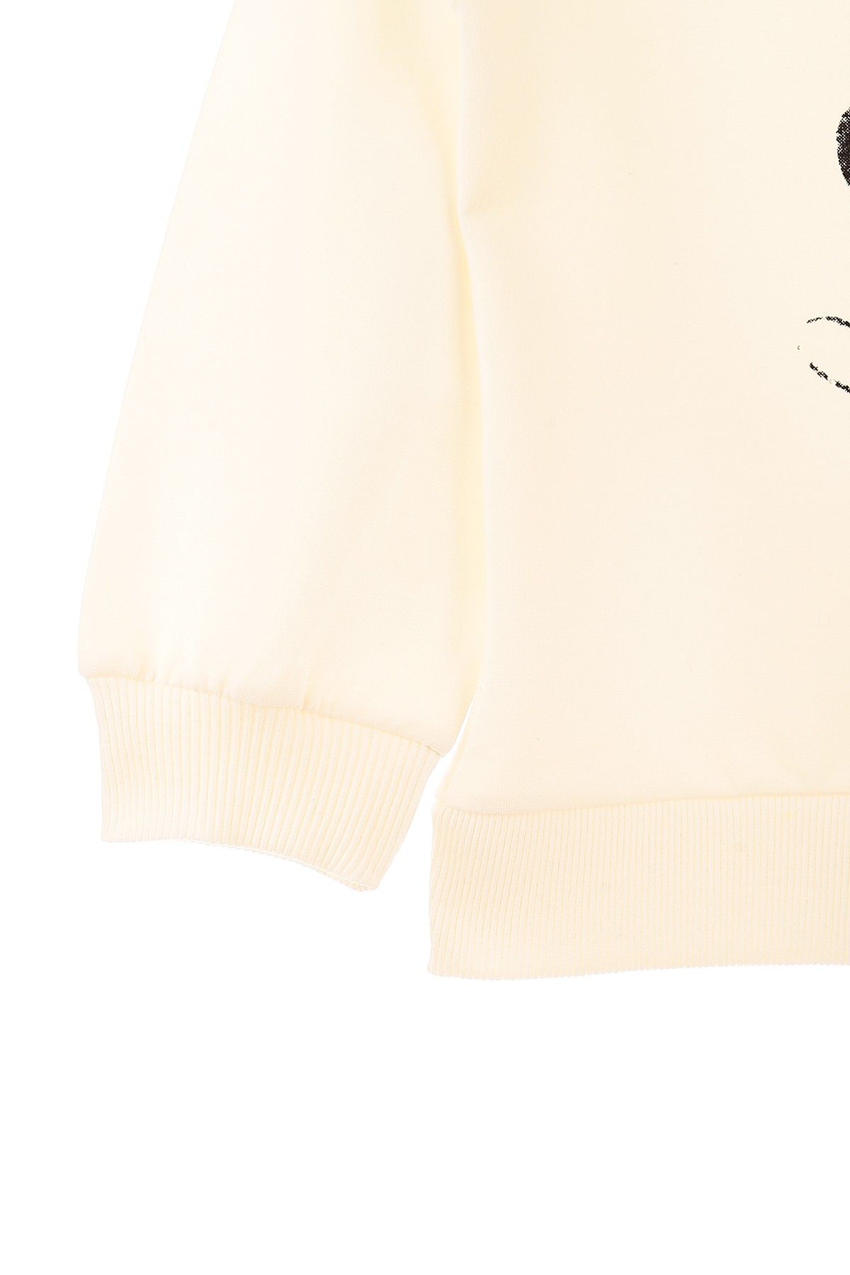 Ekru (1-4 Yaş) Çiçekli Fare Baskılı Kız Bebek Sweat 155279