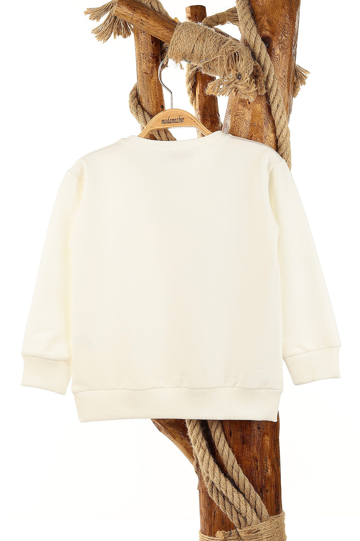 Ekru (1-4 Yaş) Flower Papatya Baskılı Kız Bebe Sweat 155250